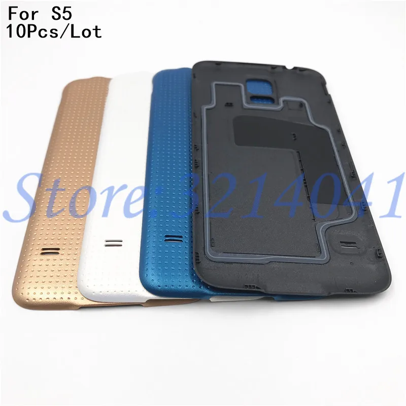 10 шт./лот Торговая цена задняя крышка аккумулятора 5 1 дюйма для Samsung Galaxy S5 i9600 G900 G900F