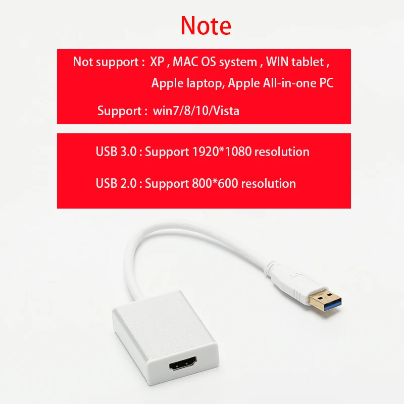 USB 3 0 к HDMI видео графический адаптер 1080P ноутбук компьютер ПК совместимый кабель