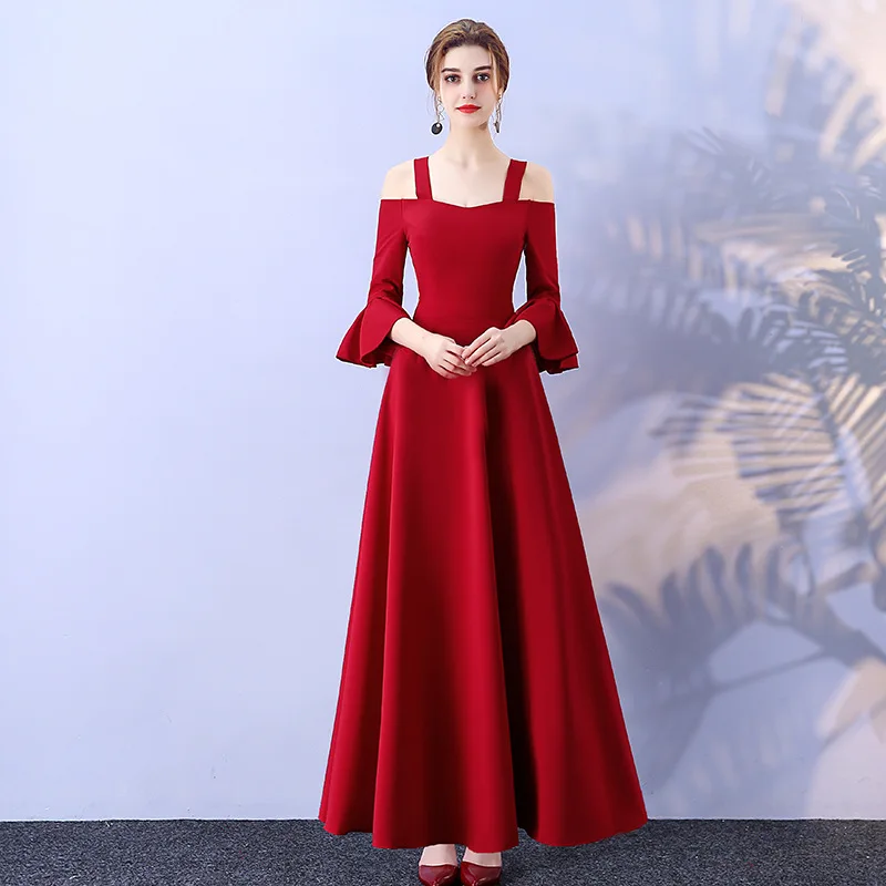 Сексуальное однотонное китайское Восточное Свадебное женское платье Cheongsam