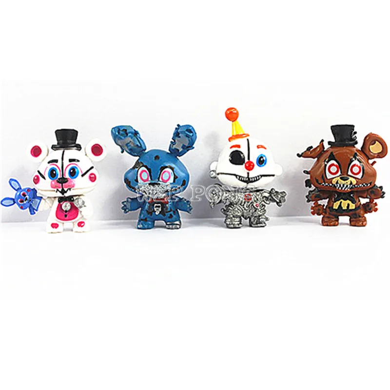 8 шт./компл. 6 5 см Игра Пять Ночей Полуночный игрушечный медведь FNAF экшн фигурка Foxy