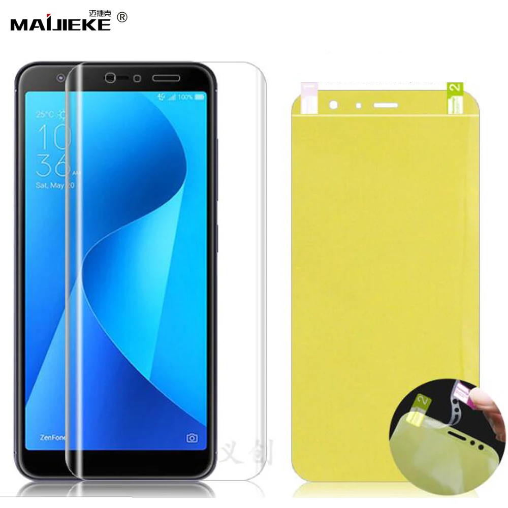 

Soft Hydrogel Film zenfone Max Pro M2 ZB631KL ZB633KL Full coverage Screen Protector For Asus M1 ZB602KL ZB601KL TPU nano film