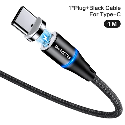 SG006-002 FLOVEME 1 м магнитное зарядное устройство Micro USB кабель для iphone type C 3A Быстрая Зарядка адаптер магнит зарядное устройство провод для samsung Xiaomi 8 - Цвет: SG006-002