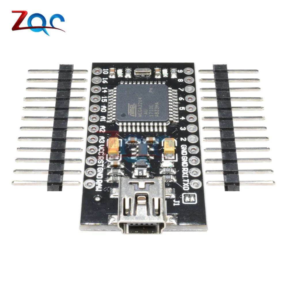 Mini USB ATmega32U4 Pro Micro 5 в 16 МГц плата модуль ATMega 32U4 контроллер reзамена для Arduino Leonardo|mini