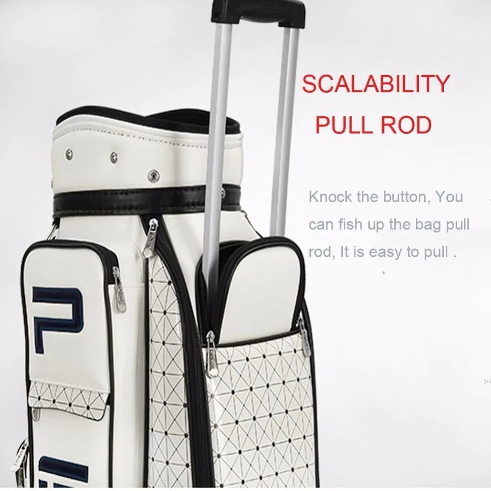Women Golf Standard Bag PU Waterproof Golf Bags Multifunction Golf Packages Large Capacity Golf Bags