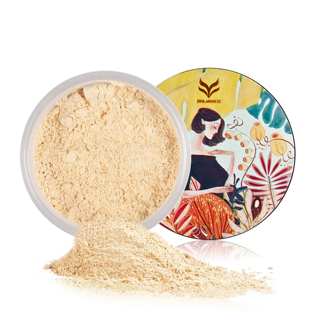 HUAMIANLI Новый бренд макияж порошок 5 цветов пудра Макияж Водонепроницаемый Loose Powder