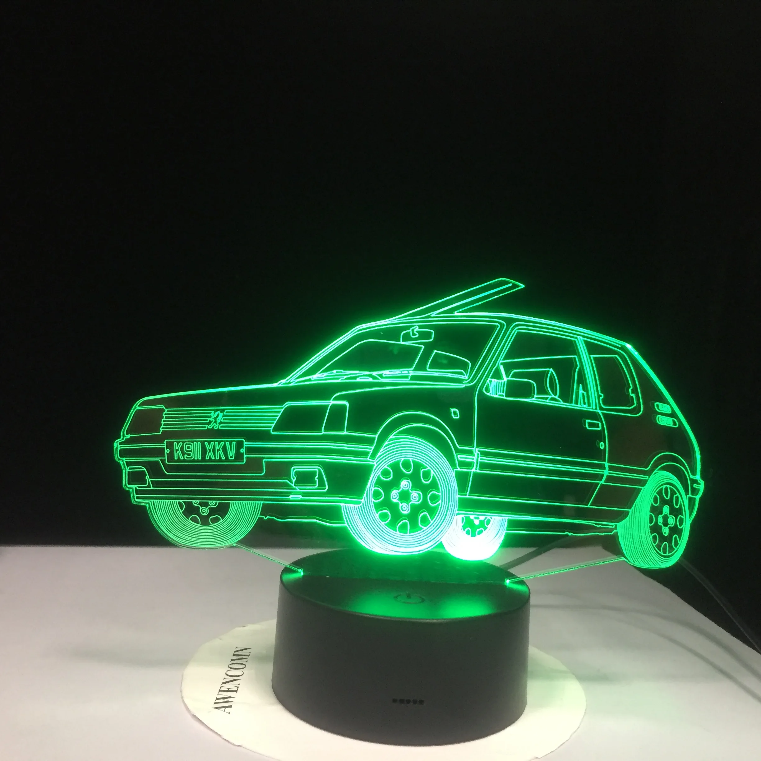 Creative 3D Lamp Night Light Supper Car Ferrari Table 7 Colors Changing Desk Novelty Led Lights Dropshipping | Лампы и освещение