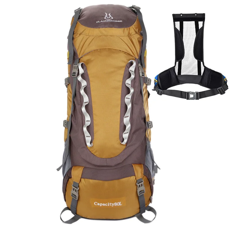 FLAME HORSE Outdoor Mountaineering Backpack 80L Camping Hiking Travel Bag Rucksack Shoulder | Спорт и развлечения