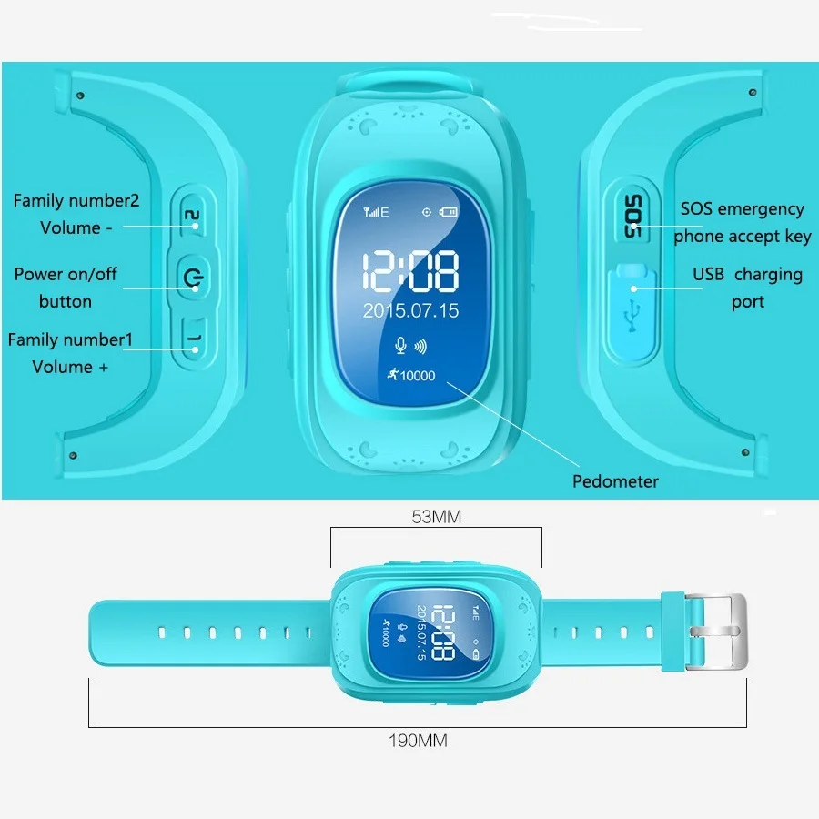 Syeser Q50 анти потеряла ребенка GPS трекер Smart Watch passomete GSM телефон с сим карты дети