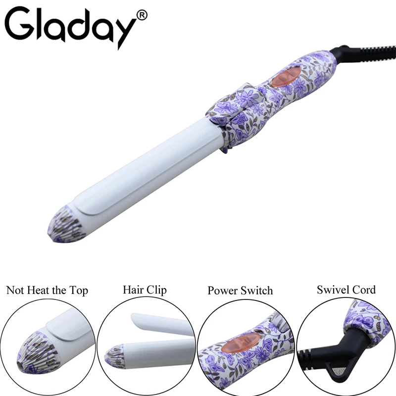 Gladay высокое качество мини бигуди для волос портативные керамические Модные 2 в 1