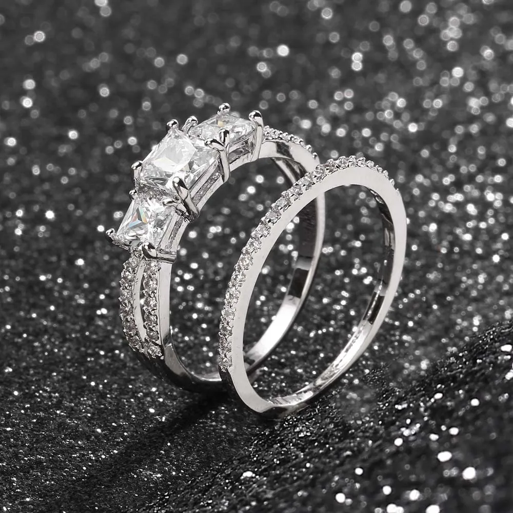 Новинка Популярная Свадебная обувь двойные кольца для женщин модные вечерние