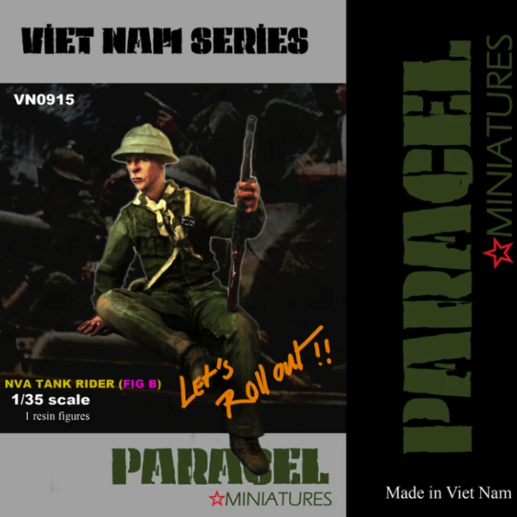 1/35 NVA tank rider полимерная модель солдата GK Vietnam War разобранный и Неокрашенный