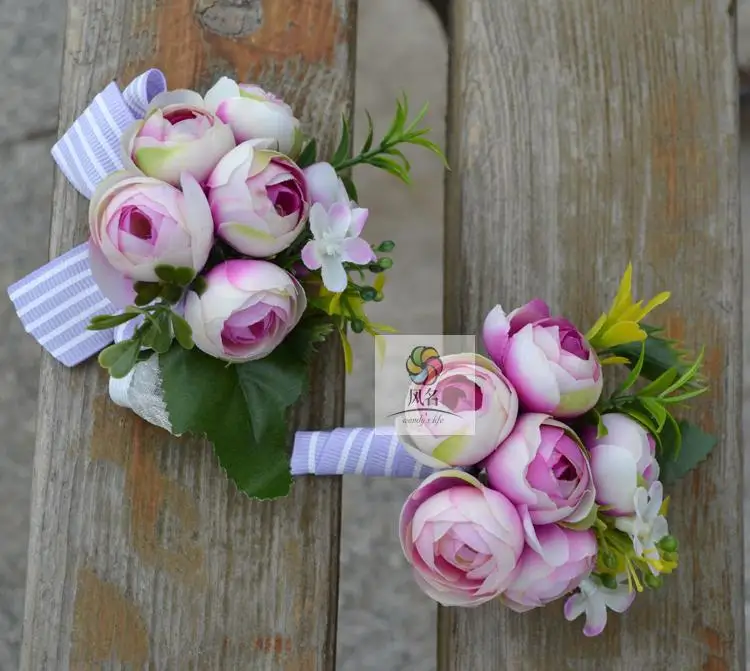 2 шт. бутоньерки-бутоньерки брошь искусственный микс разные цвета корсаж