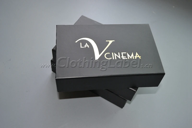 Foldable box with magnets, storage box, with brand name, gold hot stamping