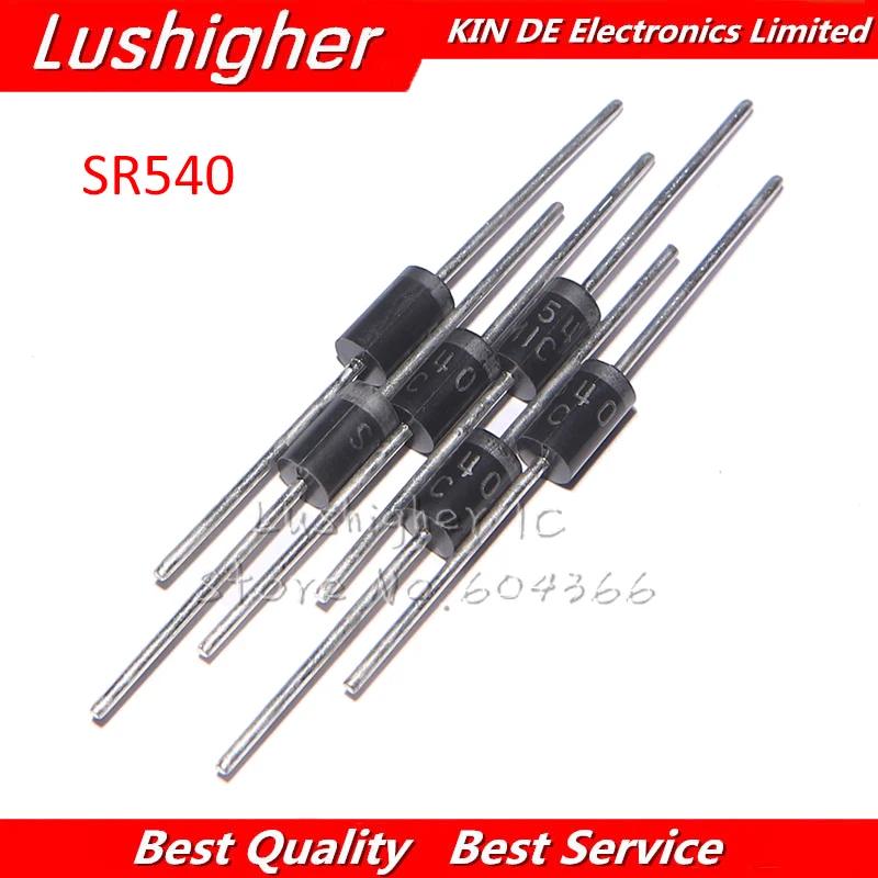 

Диод Шоттки 20 шт. SR540 40 в 5A DO-15