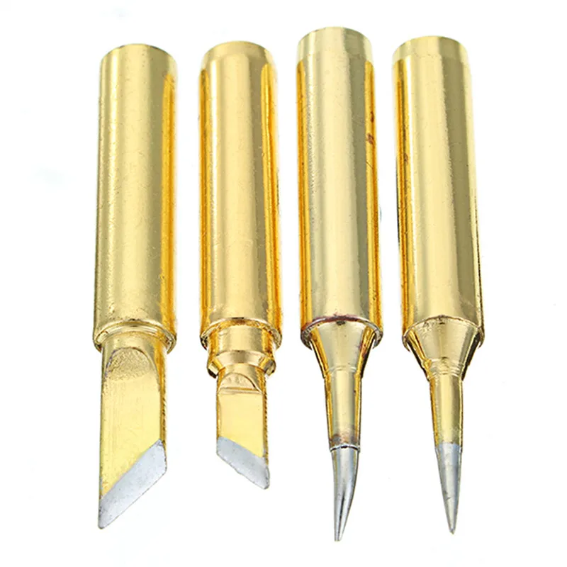 Высокое качество 4 шт Золотой свинцово свинцовый 900M серии паяльника наконечники