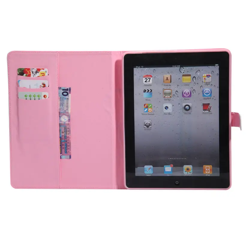 Чехол для Apple ipad 2/3/4 модный мультяшный силиконовый чехол из искусственной кожи ipad2