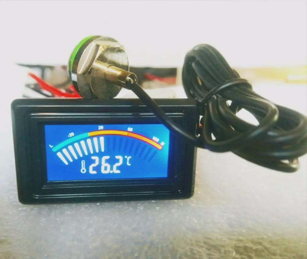 Водонепроницаемый цифровой термометр с резьбой G1/4 дюйма|water cooling temperature|temperature