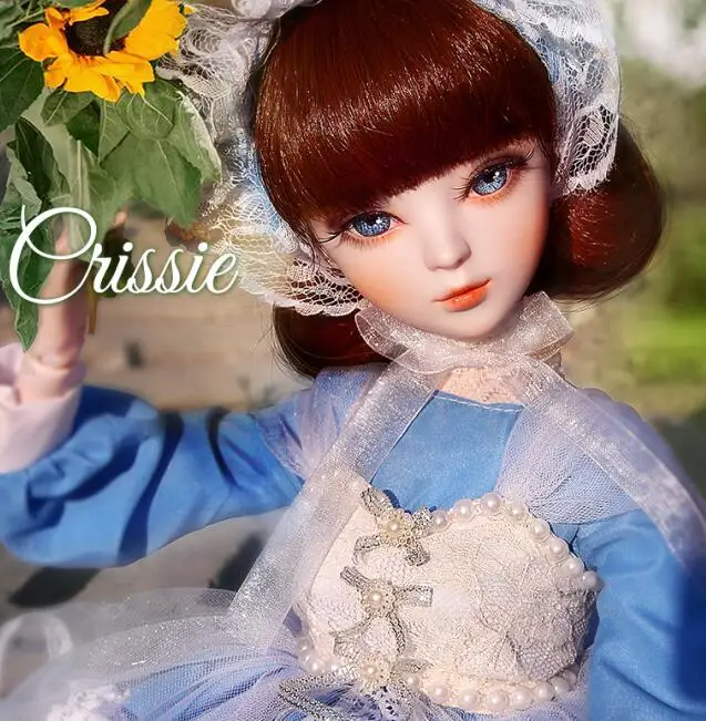 Crissie 1/3 BJD кукла 56 см Женская пластиковая шарнирная Подвижная кукла включает в себя куклу, одежду и обувь - Цвет: Crissie