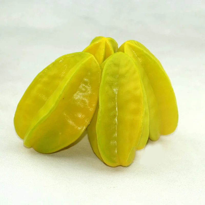 Специальный 1 шт. искусственный маленький зеленый/желтый карамболас карамболе