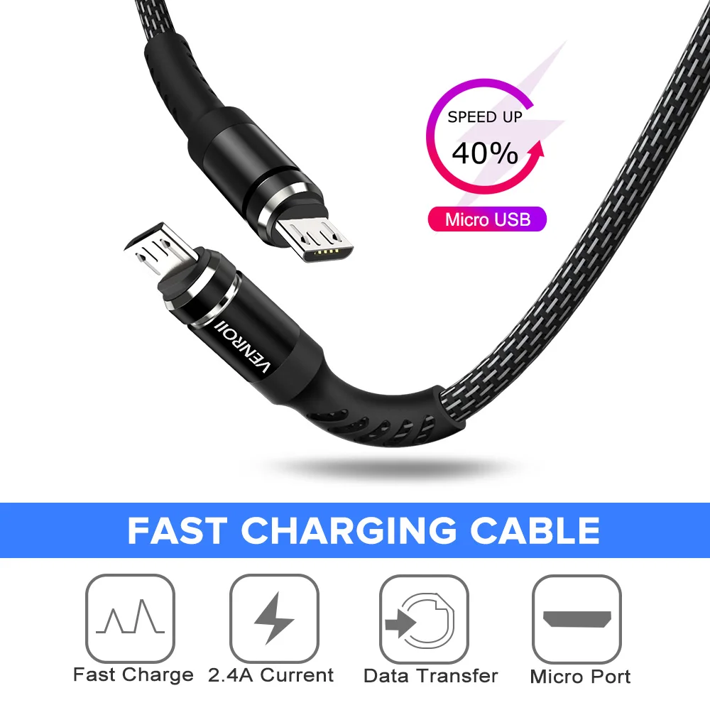 2.4A Micro USB кабель провод для быстрого заряда для Android смартфон 100 см быстрое зарядное устройство MicroUSB порт шнур для Leovo Mi htc LG Meizu