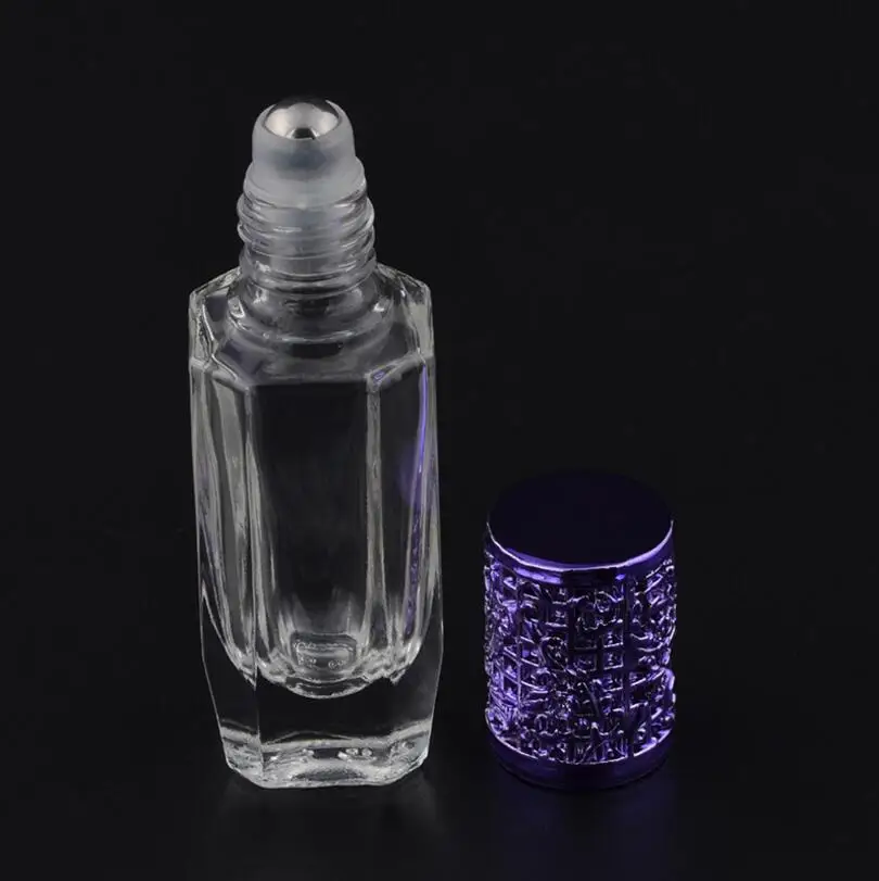 Wholesale 10ml Steel Ball Roll-On Printing Refillable Perfume Bottle&ampEmpty Glass Bottle With Colorful Lid | Красота и здоровье
