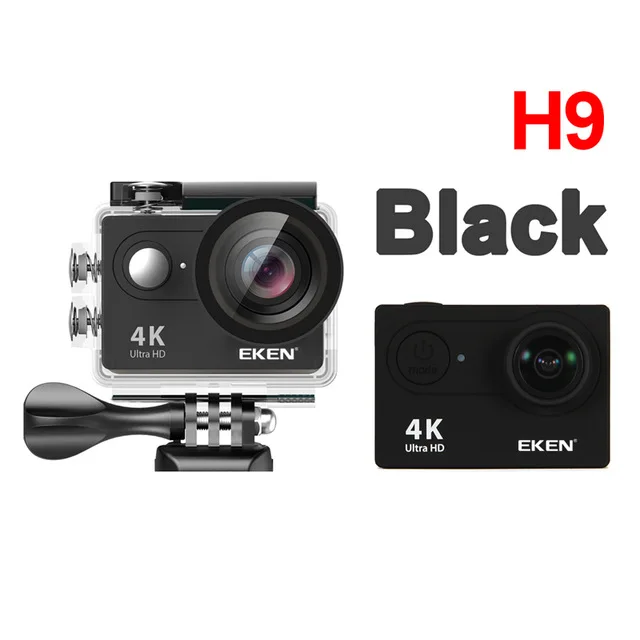 H9 Black EKEN H9R/H9 Экшн-камера Ultra HD 4 K/25fps WiFi 2," 170D Подводная Водонепроницаемая видеокамера на шлем Спортивная камера - Цвет: H9 Black