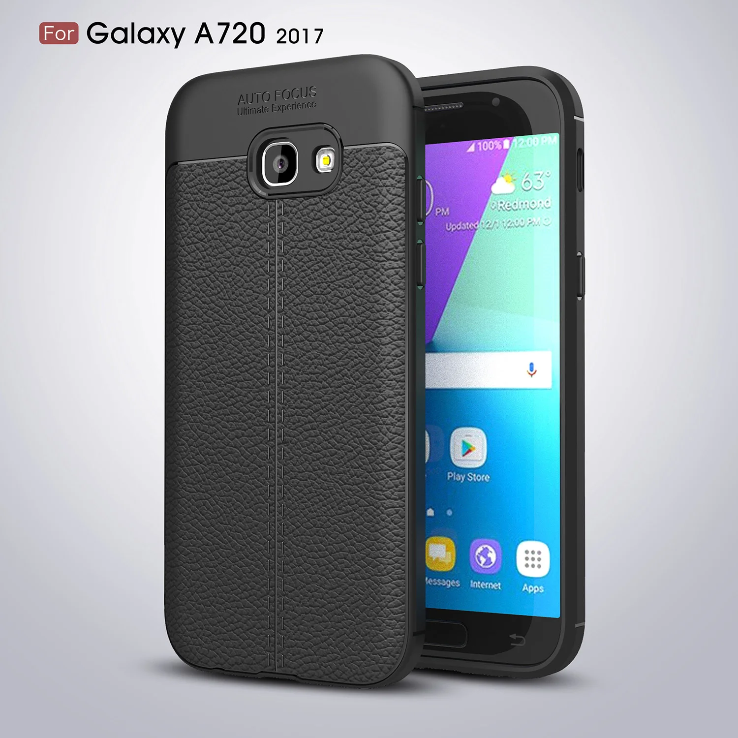 Чехол JOVO для samsung A7 2017 A720 мягкий силиконовый чехол из ТПУ с зернистой текстурой и
