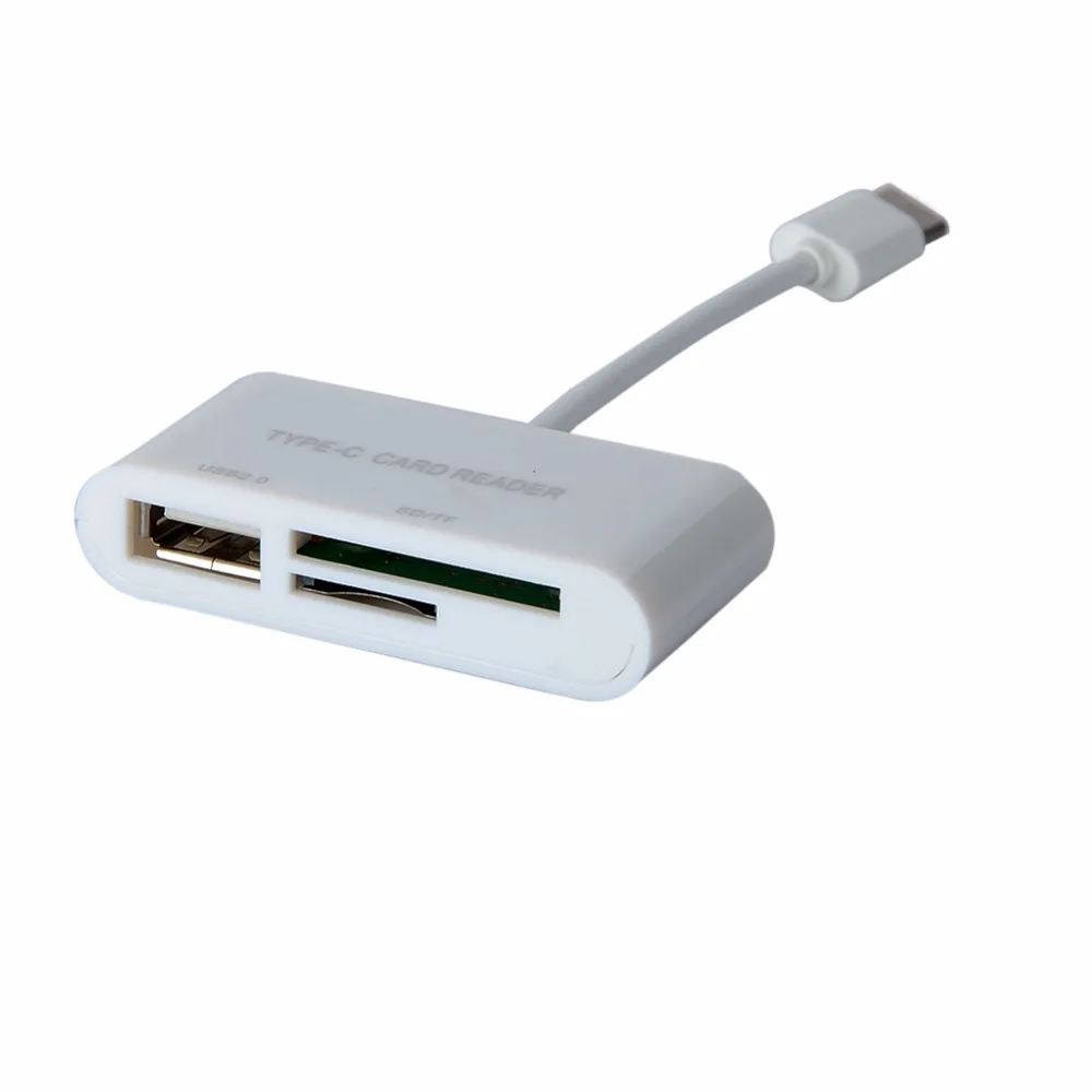 3 в 1 USB кардридер адаптер Тип C кабель SD Micro TF камера подключение для Macbook Pro Type