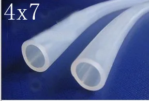 

4x7mm Food Grade Medical Use FDA Inserts Inflatable Siicon Rubber Tube Hose Pipe