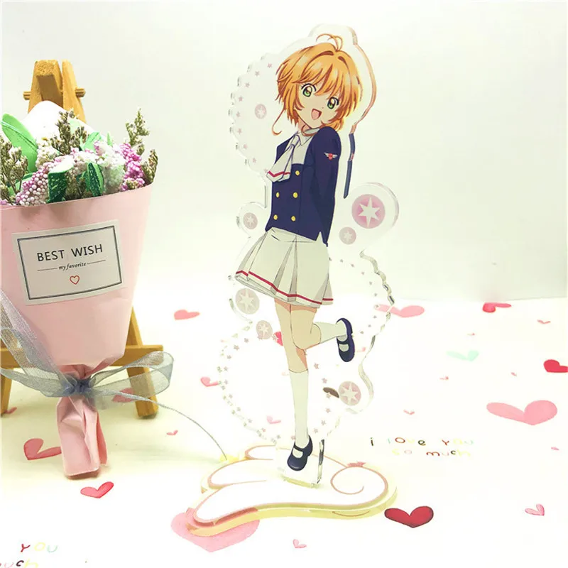 Экшн фигурка сакуры акриловая Игрушка Аниме CCS KINOMOTO Sakura LI SYAORAN кукла 15 см