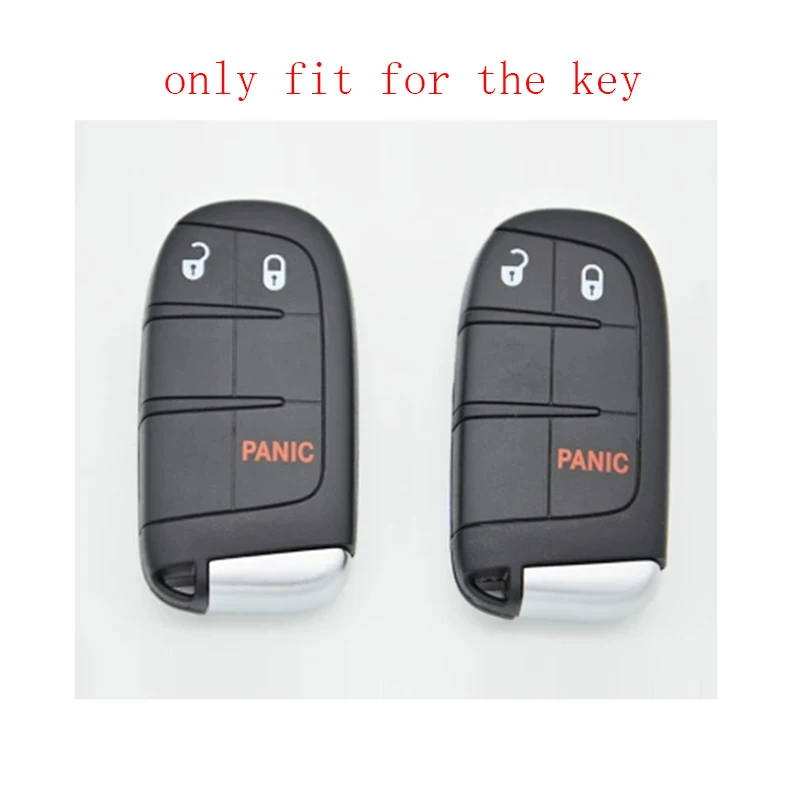 Чехол для ключа ZAD из силикона и резины чехол-держатель JEEP Chrysler Dodge JCUV Fiat 500X 2 + 1
