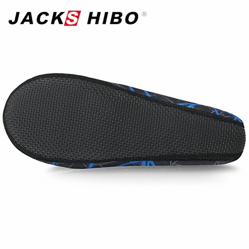 JACKSHIBO Summer Water Shoes Men Swimming Shoes Aqua Beach Socks Big Plus Size Sneaker For Men Striped Colorful zapatos hombre