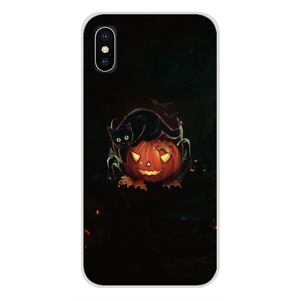 Счастливый Хэллоуин ткань тыква аксессуары чехлы для телефонов Чехлы Huawei P Smart Mate