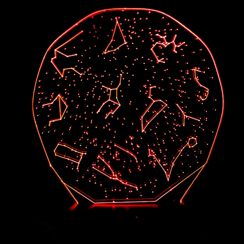 Новый стильный мультфильм победы LED 3D ночник лампа USB сенсорный красочный