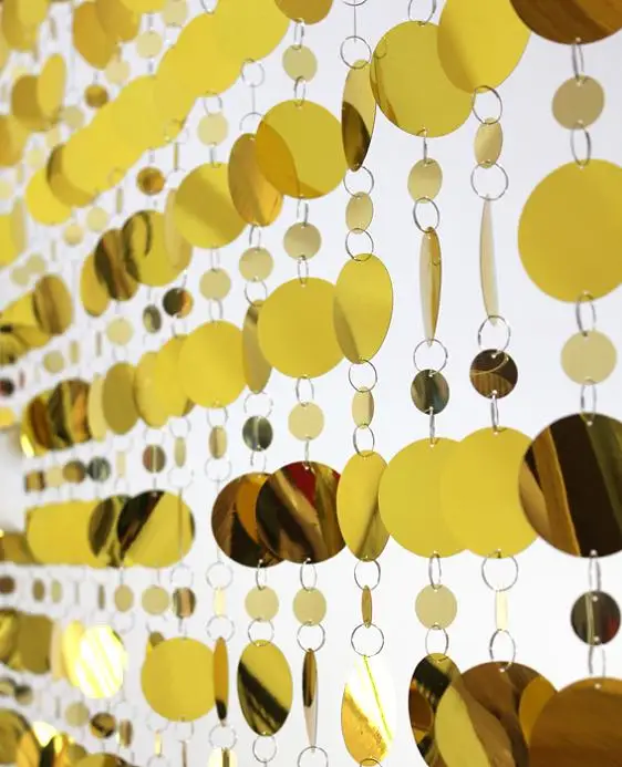 60 м/ПВХ серебристая ткань обивка пластиковая занавеска для свадебвечерние ринки