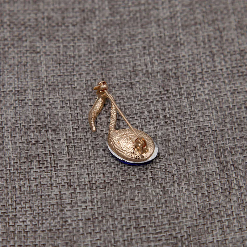 Брошь унисекс в виде музыкальной коллекции с кристаллами стразы музыкальные