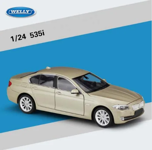 Высокая имитация WELLY 1:24 335i/535i литье под давлением автомобиля из металлического сплава классическая модель автомобиля для детей подарок коллекция игрушек оригинальная коробка - Цвет: A