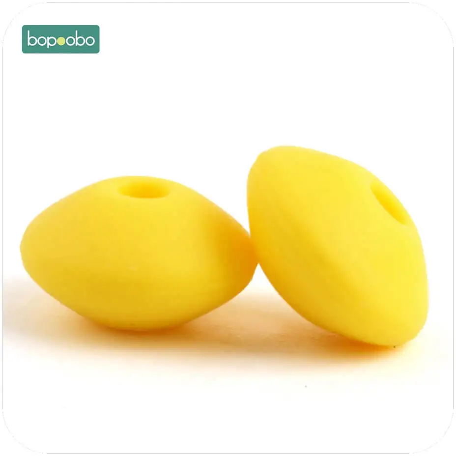 Yellow Bopobo 40 шт 12 мм Силиконовые Бусины Abacus чечевица SoftBPA бесплатно пищевого материала DIY ремесла Детские Teeething бусы Детские Прорезыватели - Цвет: Yellow