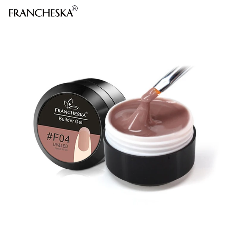 15ml Builder Gel F04 Francheska 15 мл строительный гель набор для наращивания ногтей Удлинительный УФ-гель лак формы для наращивания ногтей лак для ногтей - Цвет: 15ml Builder Gel F04