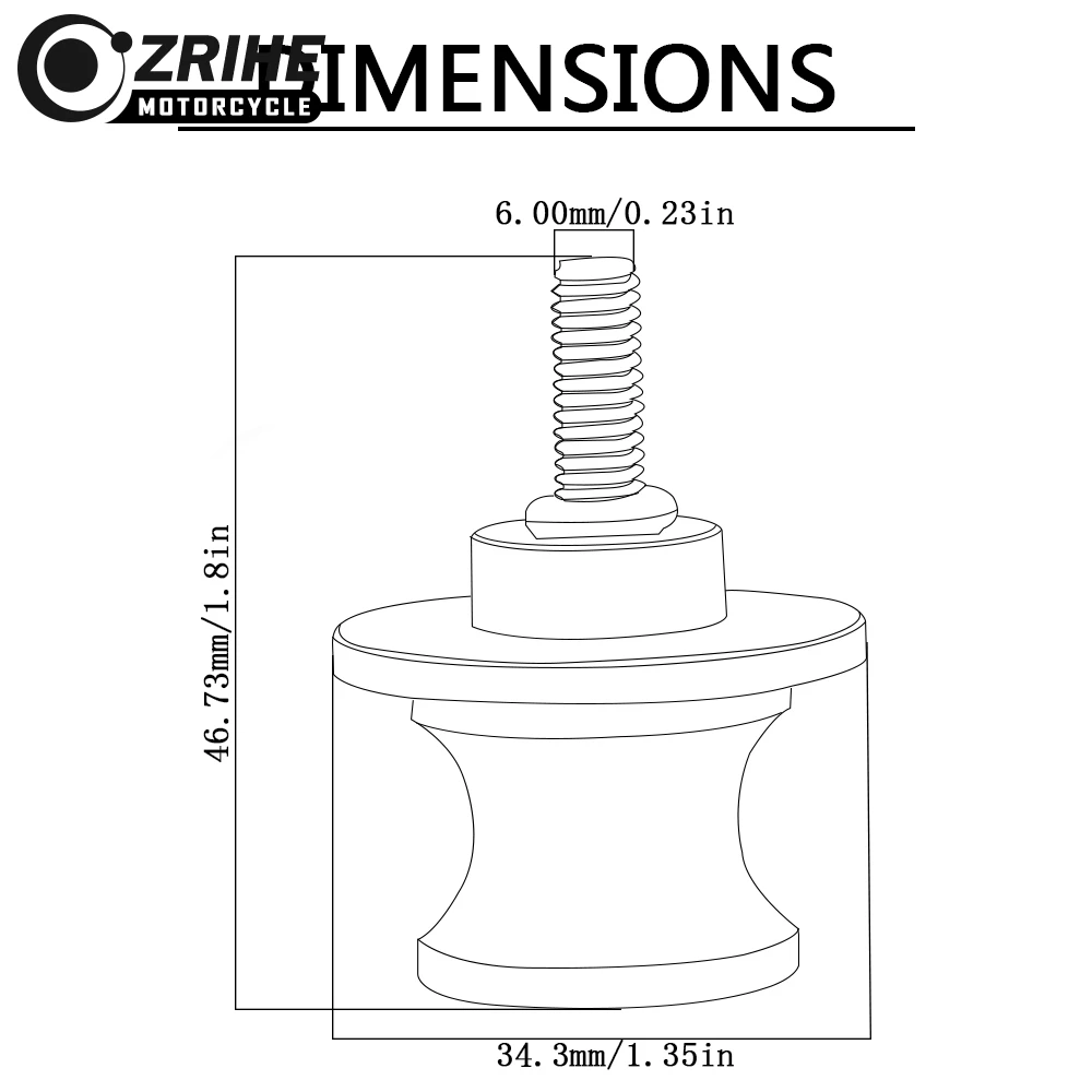 Аксессуары для мотоциклов 6 мм Слайдеры маятника катушки болт качания раздвижная