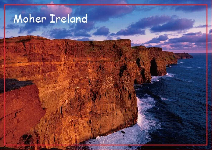 

Decoration Gift Photo Magnets the Cliffs of Moher , Ireland Travel Refrigerator Magnets 20568 Rectangle Metal Magnets 78*54mm