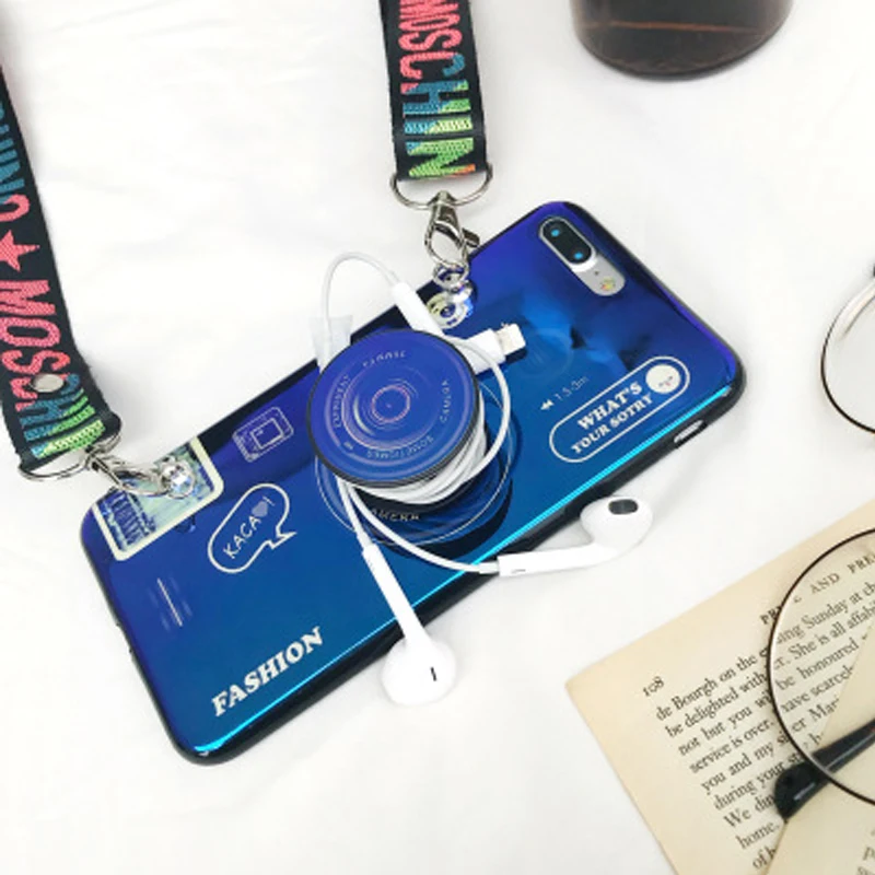 ТПУ чехол для телефона xiaomi 8/9 Чехол мобильного Ретро камера узор с ремнями и