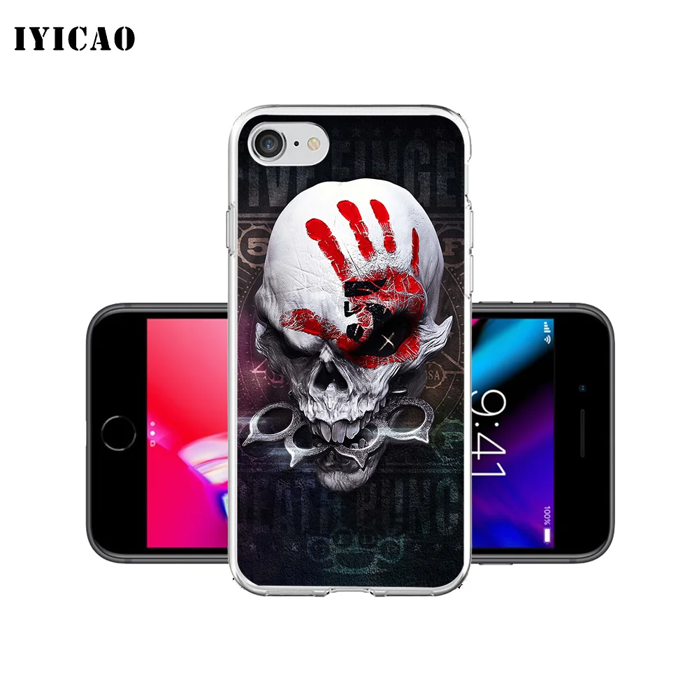 IYICAO Five Finger Death Punch FFDP Мягкий силиконовый чехол для iPhone X XR XS MAX 6 6s 7 8 Plus iPhone X iPhone 5 5S SE чехол из ТПУ