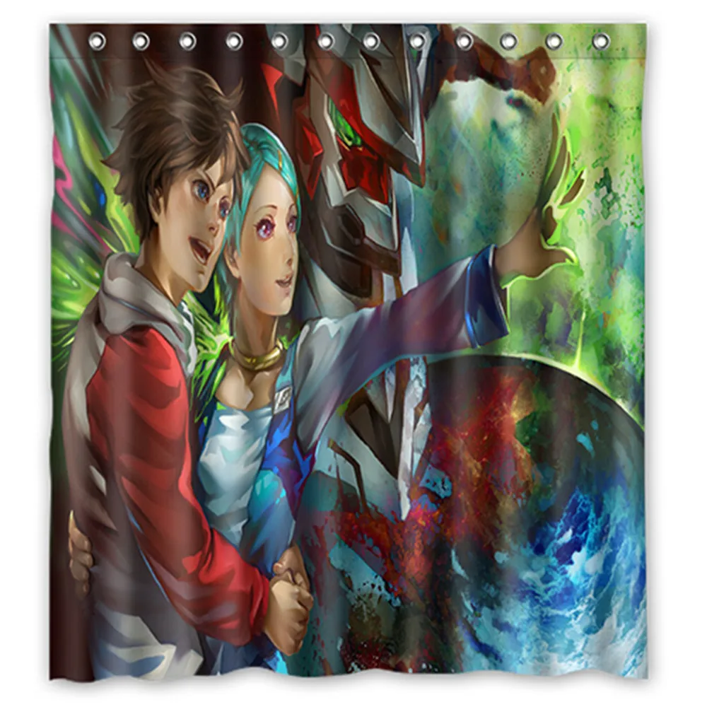 66x72 eureka Seven занавеска для душа 72x72 дюймовый Дракон шар Z отбеливатель Сказочный