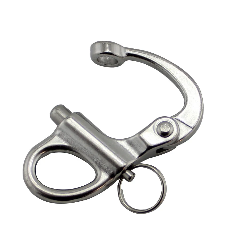 Большие нержавеющие фиксированные скобы быстросъемные с круглым кольцом для