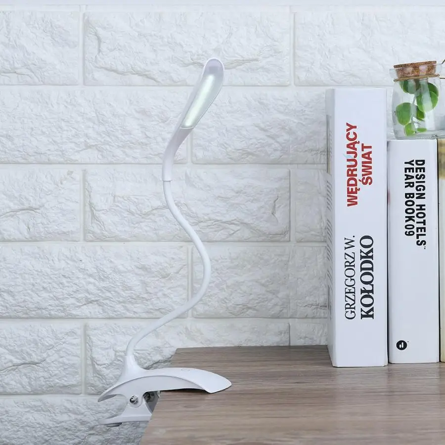 USB Touch Switch Desk Lamp with Clip Nail Art Light Dimmer LED Tattoo Table | Красота и здоровье
