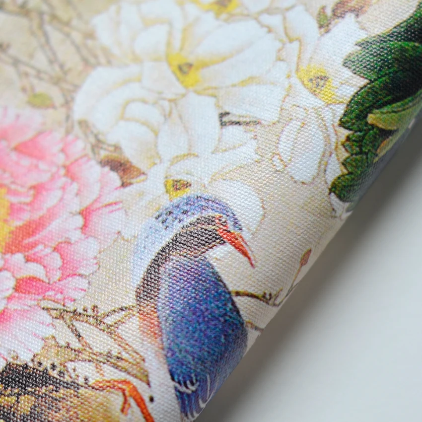 Тщательная роспись цветов и птиц пионы китайские картины холст Винтаж Декор для