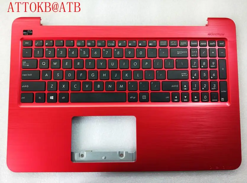 RED Новая русская/английская клавиатура для ноутбука Asus FL5900U A556U K556UA X556UA F556U VM591U V556U чехол для клавиатуры - Цвет: RED