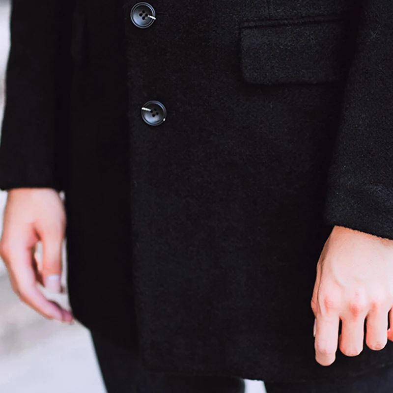 Новинка 2017 Стильное мужское шерстяное пальто высокое качество модный