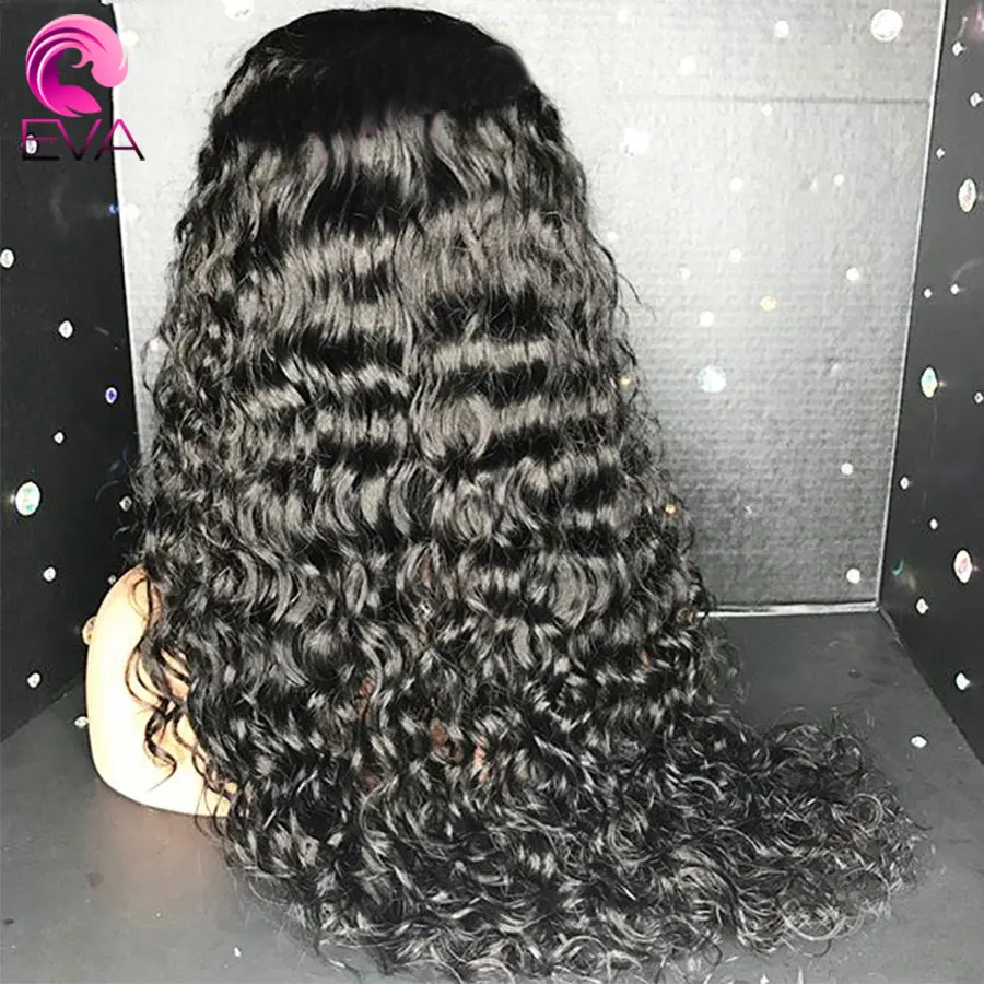 Eva 13x6 Lace Front Human Hair Wigs Brazilian Curly For Women Kinky Pre Plucked Baby | Шиньоны и парики